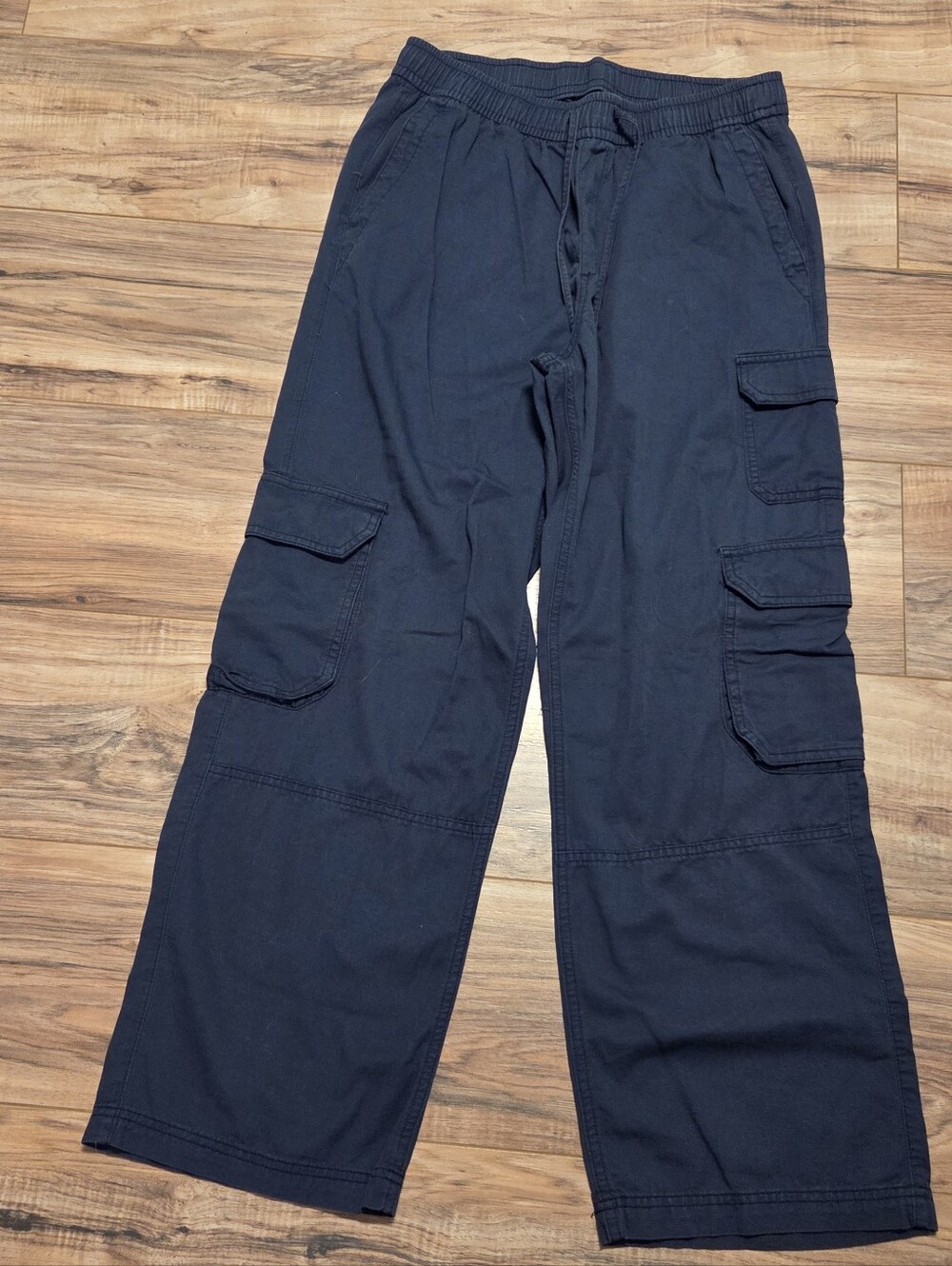 Old Navy Women's Wide Leg Cargo Pants- Navy